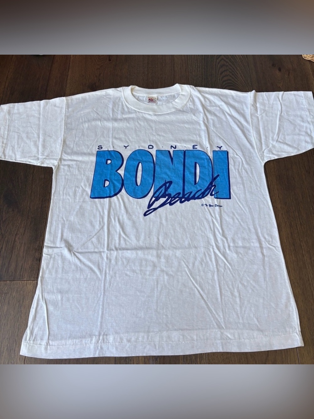 Vintage Single Stitch T-shirt Bondi Beach Sydney Australia Men’s Size L New/NOS